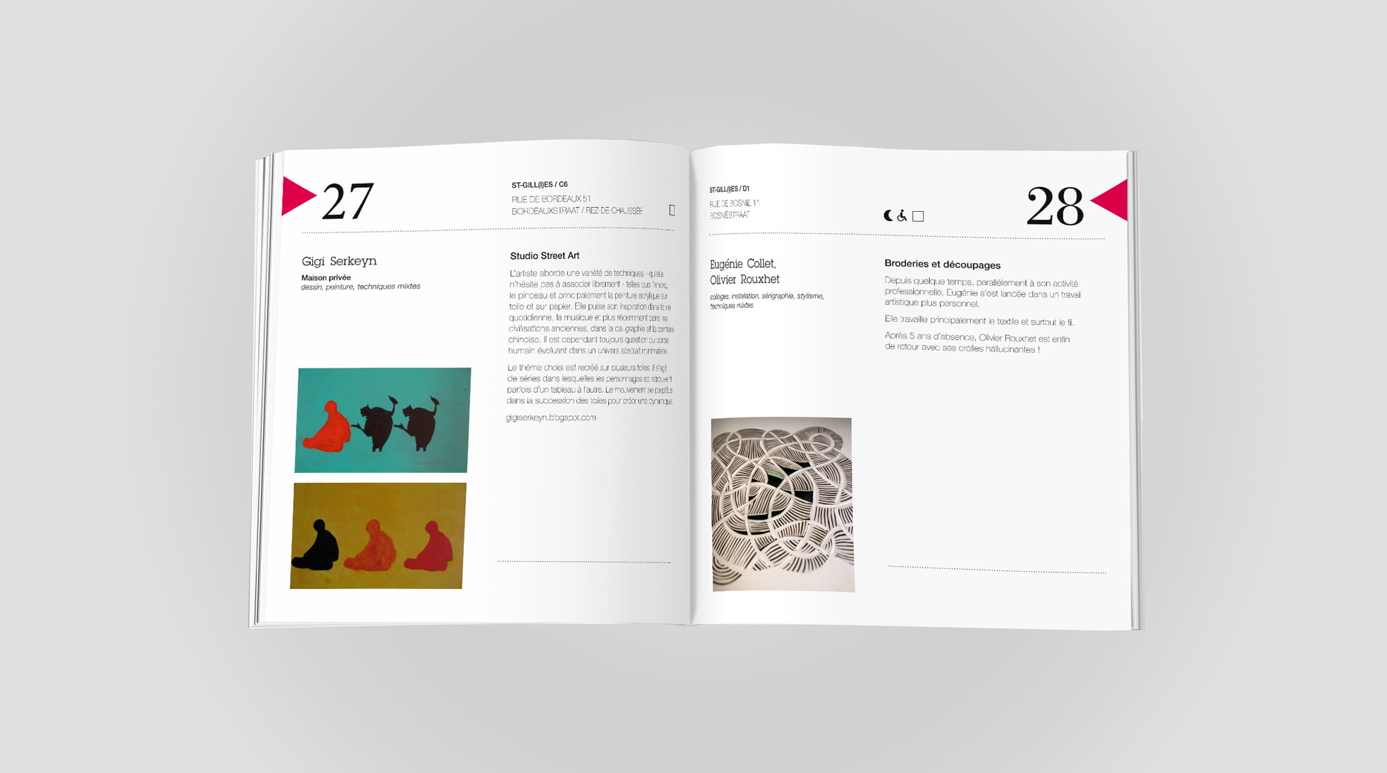 Graphisme Parcours d'Artistes - Catalogue - Piknik Graphic