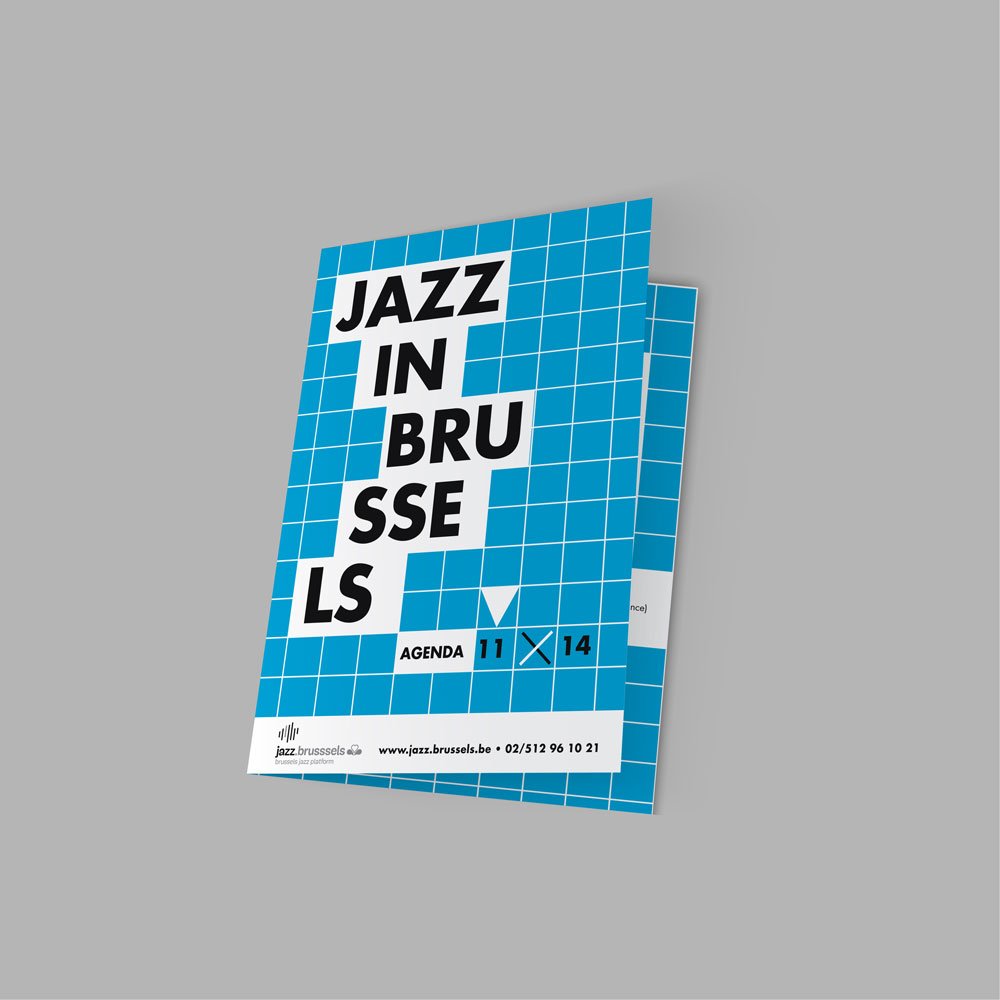 Projet création graphique Brussels Jazz Platform | Dépliant concerts